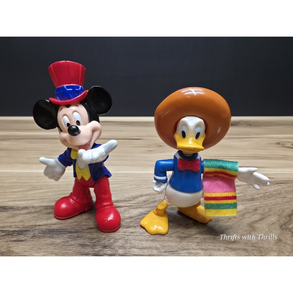 Disney's EPCOT CENTER Mickey Mouse And Donald Duck Figures